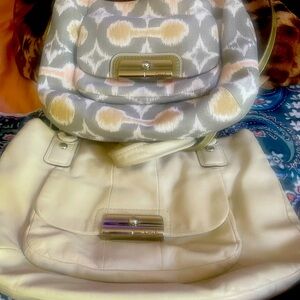 This coach bundle white bag & Art print